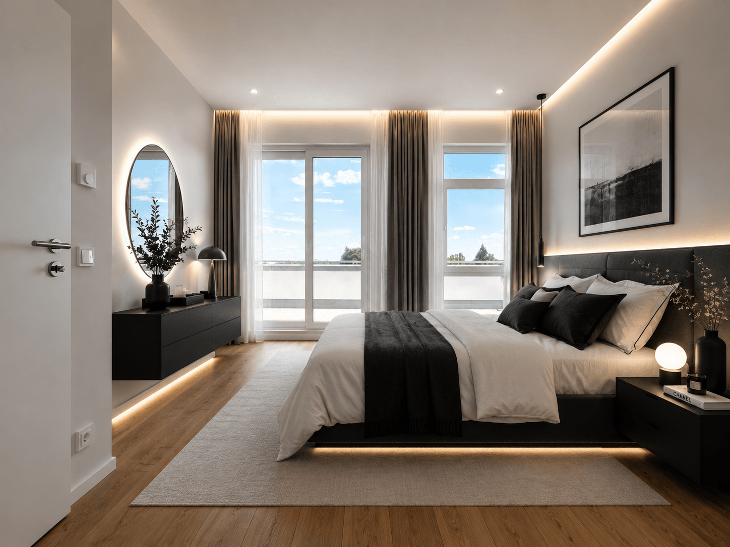 Schlafzimmer mit Möbel